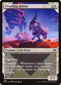 Prowling Felidar (Showcase) (294) [Zendikar Rising]