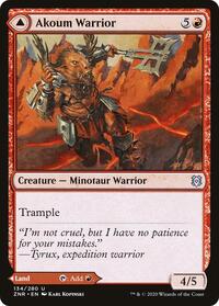 Akoum Warrior (134) [Zendikar Rising]