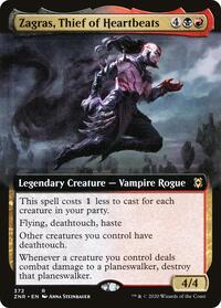Zagras, Thief of Heartbeats (Extended Art) (372) [Zendikar Rising]