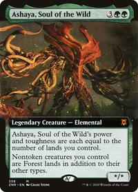 Ashaya, Soul of the Wild (Extended Art) (358) [Zendikar Rising]