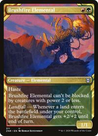 Brushfire Elemental (Showcase) (311) [Zendikar Rising]