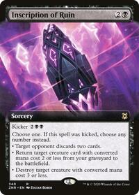 Inscription of Ruin (Extended Art) (340) [Zendikar Rising]
