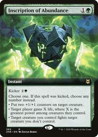 Inscription of Abundance (Extended Art) (360) [Zendikar Rising]