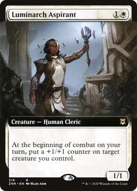 Luminarch Aspirant (Extended Art) (319) [Zendikar Rising]