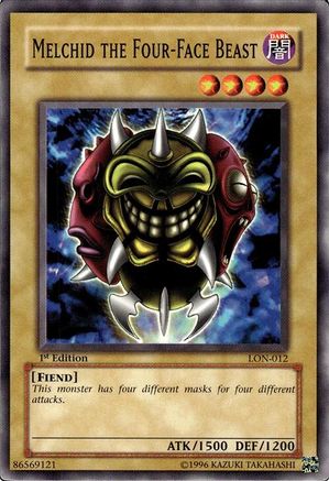 Melchid the Four-Face Beast (LON-012) - Labyrinth of Nightmare 1st Edition