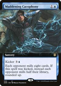 Maddening Cacophony (Extended Art) (330) [Zendikar Rising]