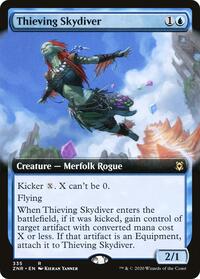 Thieving Skydiver (Extended Art) (335) [Zendikar Rising]
