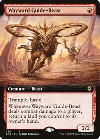 Wayward Guide-Beast (Extended Art) (356) [Zendikar Rising]