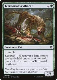 Territorial Scythecat (213) [Zendikar Rising]