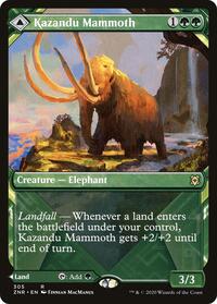 Kazandu Mammoth (Showcase) (305) [Zendikar Rising]