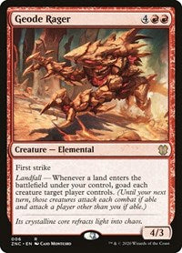 Geode Rager (6) [Commander: Zendikar Rising]