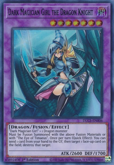 Dark Magician Girl the Dragon Knight (Blue) (DLCS-EN006) [Dragons of Legend: The Complete Series]