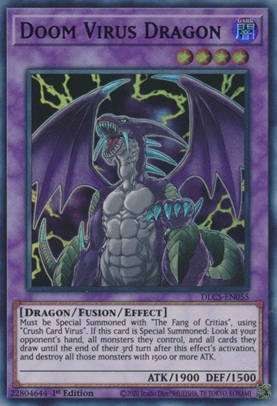 Doom Virus Dragon (Green) (DLCS-EN055) [Dragons of Legend: The Complete Series]