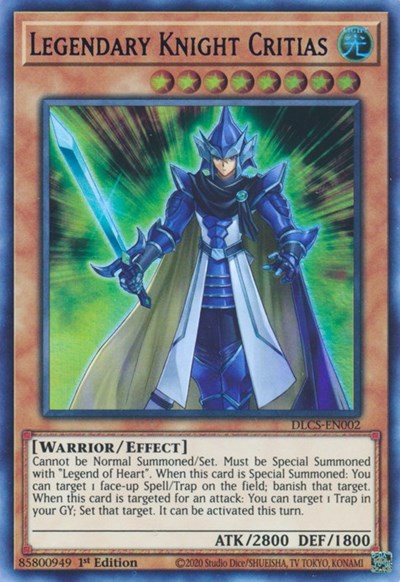 Legendary Knight Critias (Blue) (DLCS-EN002) [Dragons of Legend: The Complete Series]