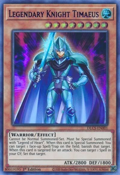 Legendary Knight Timaeus (Purple) (DLCS-EN001) [Dragons of Legend: The Complete Series]