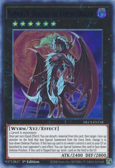 Number 24: Dragulas the Vampiric Dragon (Blue) (DLCS-EN118) [Dragons of Legend: The Complete Series]