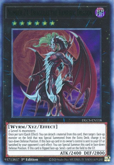 Number 24: Dragulas the Vampiric Dragon (Green) (DLCS-EN118) [Dragons of Legend: The Complete Series]
