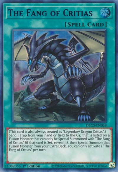 The Fang of Critias (Blue) (DLCS-EN058) [Dragons of Legend: The Complete Series]