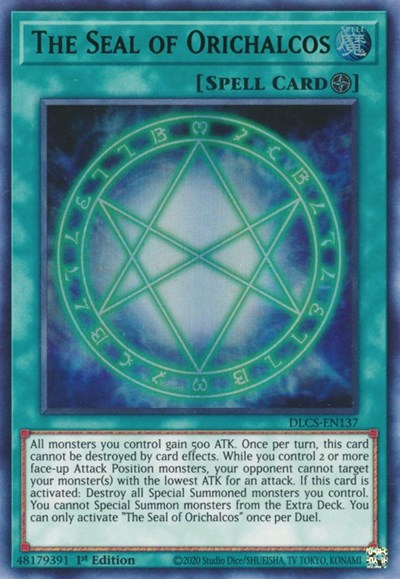 The Seal of Orichalcos (Green) (DLCS-EN137) [Dragons of Legend: The Complete Series]