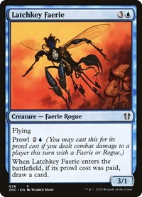 Latchkey Faerie (28) [Commander: Zendikar Rising]
