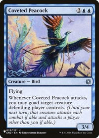 Coveted Peacock (029/221) [The List Reprints]