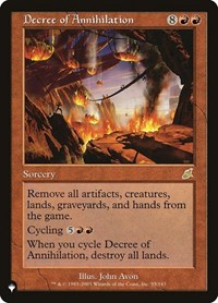 Decree of Annihilation (85/143) [The List Reprints]