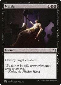 Murder (47) [Commander: Zendikar Rising]
