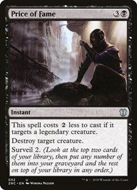 Price of Fame (52) [Commander: Zendikar Rising]