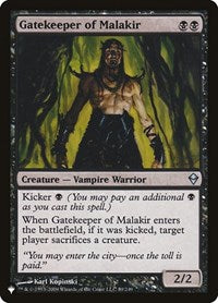 Gatekeeper of Malakir (89/249) [The List Reprints]