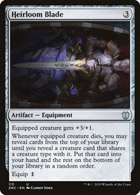 Heirloom Blade (113) [Commander: Zendikar Rising]