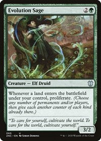 Evolution Sage (65) [Commander: Zendikar Rising]