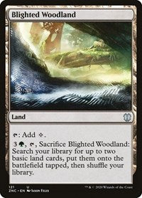 Blighted Woodland (121) [Commander: Zendikar Rising]