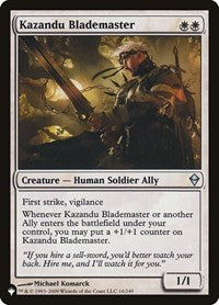 Kazandu Blademaster (16/249) [The List Reprints]