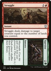 Struggle // Survive (102) [Commander: Zendikar Rising]
