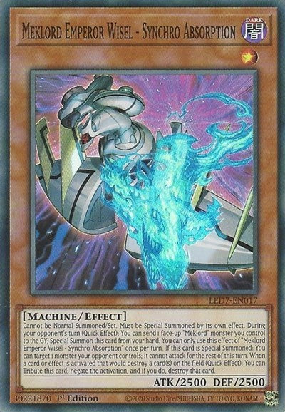 Meklord Emperor Wisel - Synchro Absorption (LED7-EN017) [Legendary Duelists: Rage of Ra]