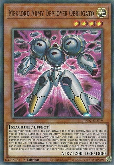 Meklord Army Deployer Obbligato (LED7-EN019) [Legendary Duelists: Rage of Ra]