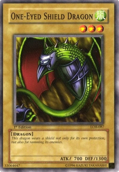 One-Eyed Shield Dragon (LOB-087) [The Legend of Blue Eyes White Dragon]
