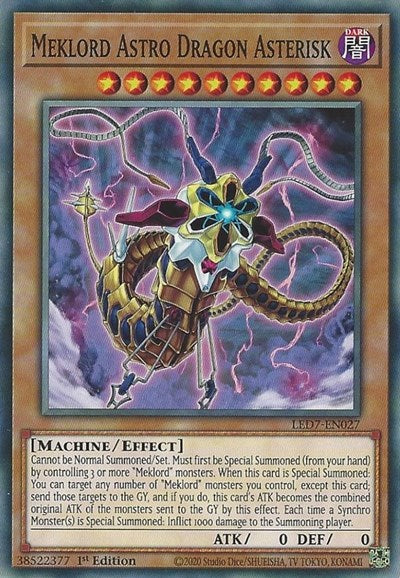 Meklord Astro Dragon Asterisk (LED7-EN027) [Legendary Duelists: Rage of Ra]