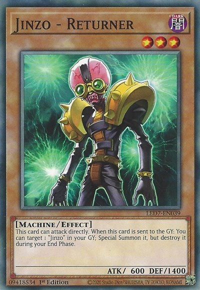 Jinzo - Returner (LED7-EN039) [Legendary Duelists: Rage of Ra]