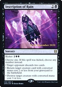 Inscription of Ruin (108) [Prerelease Cards]