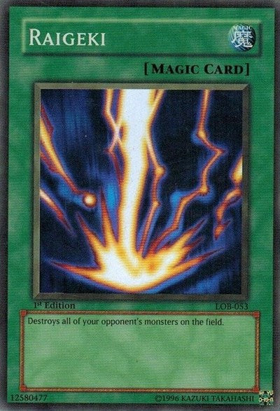 Raigeki (LOB-053) [The Legend of Blue Eyes White Dragon]