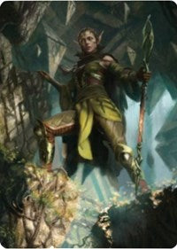 Nissa of Shadowed Boughs Art Card (5/81) (5) [Art Series: Zendikar Rising]