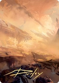 Plains Art Card (7/81) (Gold-Stamped Signature) (7) [Art Series: Zendikar Rising]