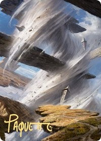 Plains Art Card (8/81) (Gold-Stamped Signature) (8) [Art Series: Zendikar Rising]