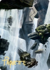 Island Art Card (10/81) (Gold-Stamped Signature) (10) [Art Series: Zendikar Rising]