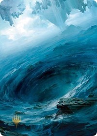 Island Art Card (12/81) (Gold-Stamped) (12) [Art Series: Zendikar Rising]