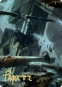 Swamp Art Card (15/81) (Gold-Stamped Signature) (15) [Art Series: Zendikar Rising]