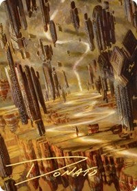 Brightclimb Pathway Art Card (Gold-Stamped Signature) (23) [Art Series: Zendikar Rising]
