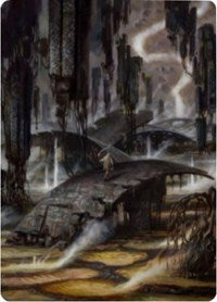 Grimclimb Pathway Art Card (24) [Art Series: Zendikar Rising]