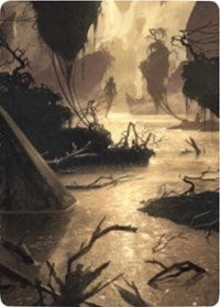 Murkwater Pathway Art Card (26) [Art Series: Zendikar Rising]